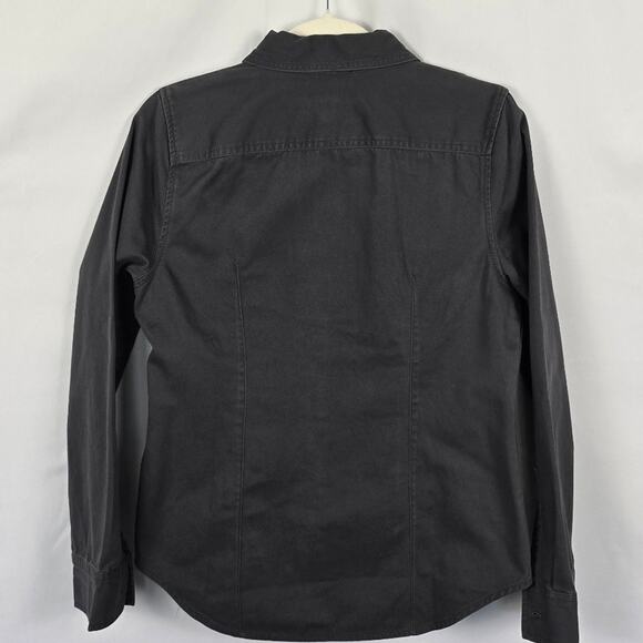 NWT Madewell Gray Darted Button-Up Shirt Sz 6 (Regenerative Chino Cotton) - Picture 4 of 5